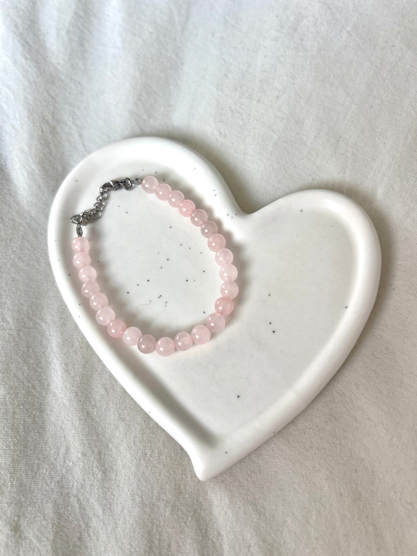 Pulsera cuarzo rosa