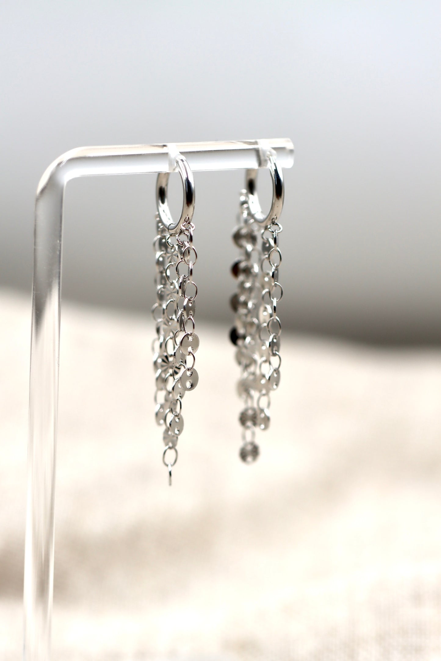 Pendientes Lluvia de Plata