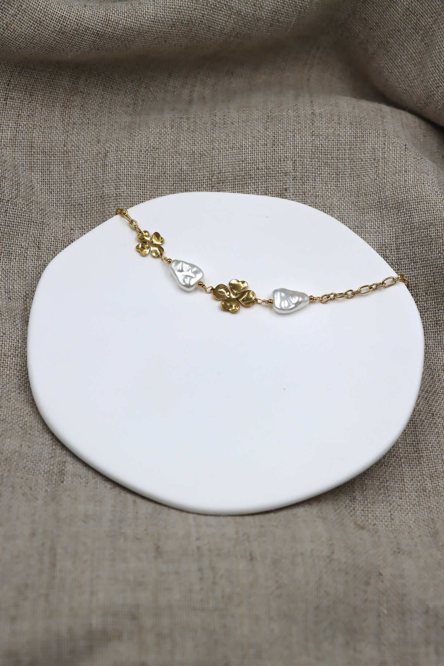 Pulsera Trébol Nacarado