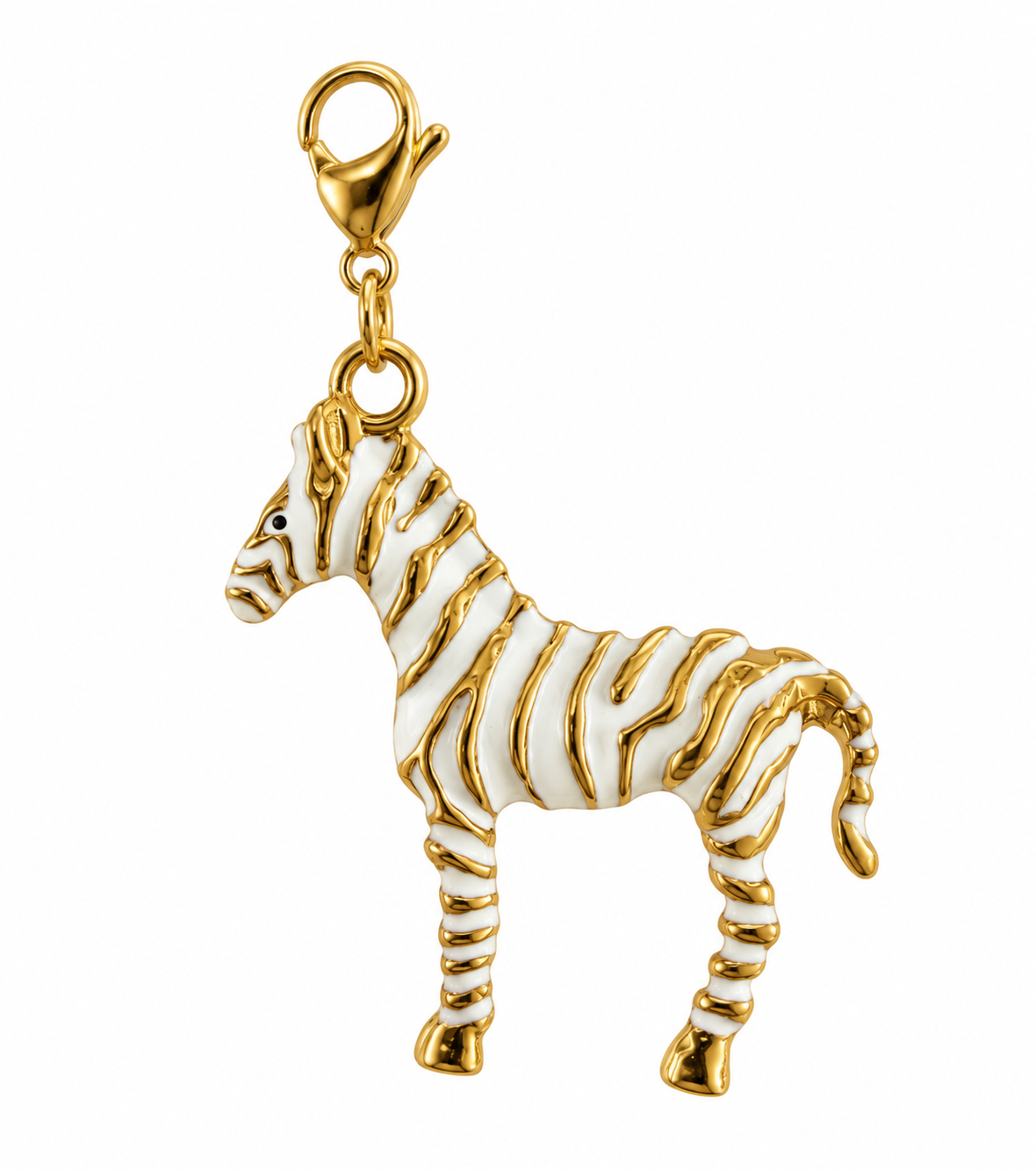 Charm zebra blanca