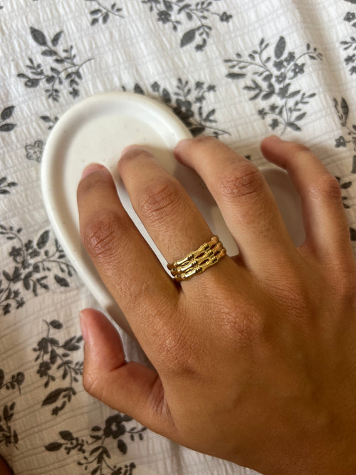 Anillo bambú