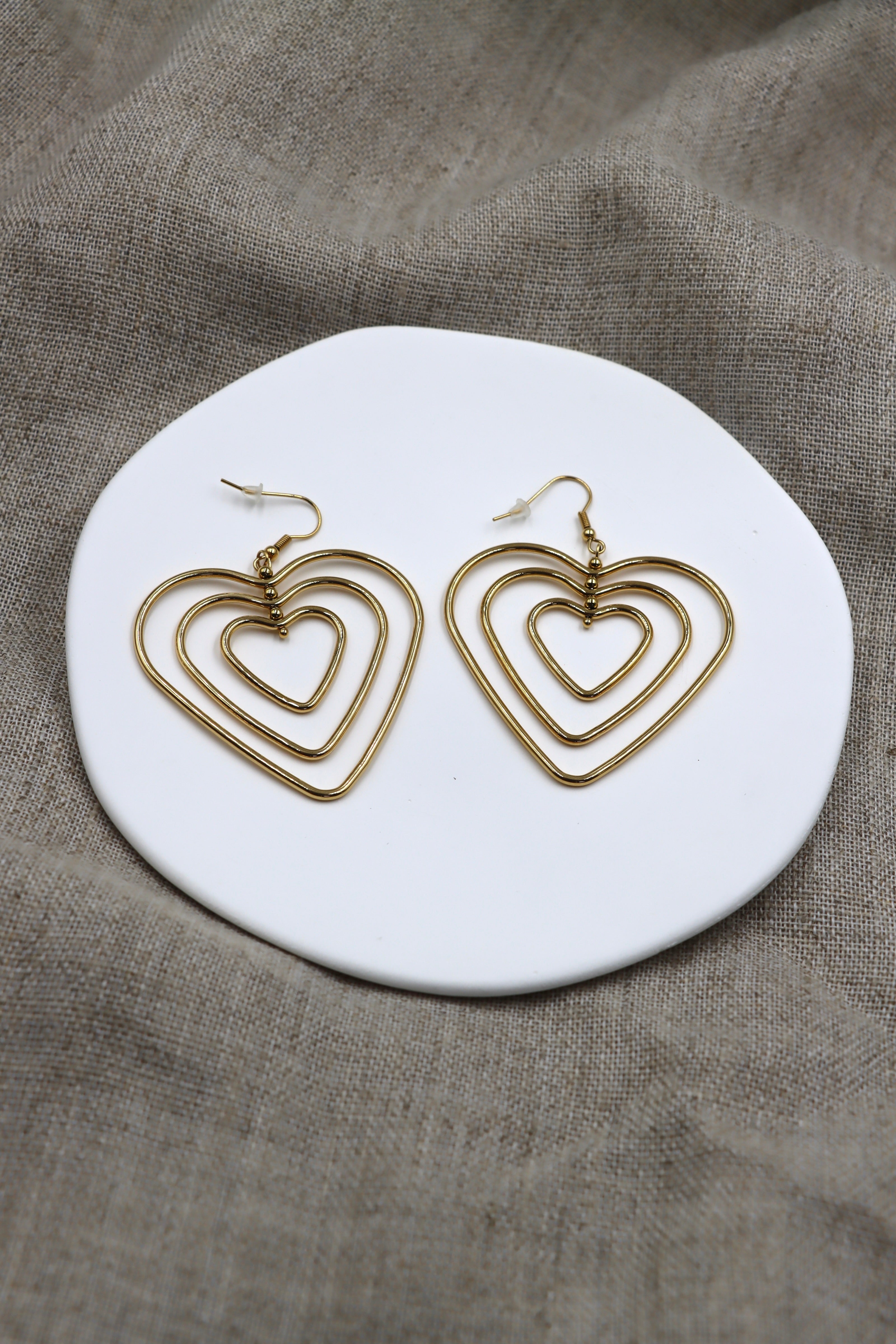 Pendientes Multi-Corazón